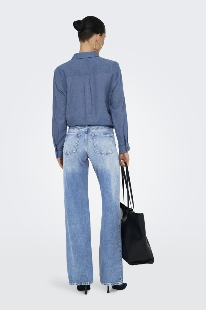 ONLHOPE LOW WAIST WIDE DNM TAI194 15340011 LIGHT BLUE DENIM